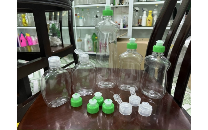 Chai lọ đựng nước rửa chén pet và hdpe