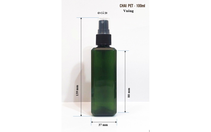 Chai lọ pet mỹ phẩm dung tích từ 30ml đến 1.000ml