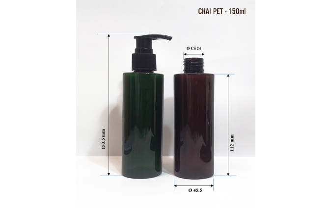 Chai lọ pet mỹ phẩm dung tích từ 30ml đến 1.000ml