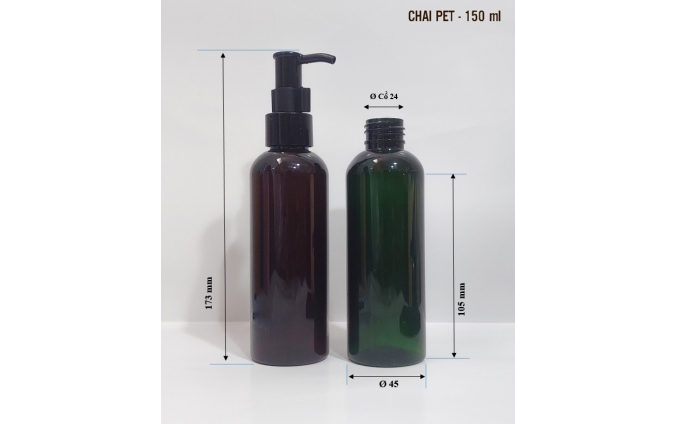 Chai lọ pet mỹ phẩm dung tích từ 30ml đến 1.000ml