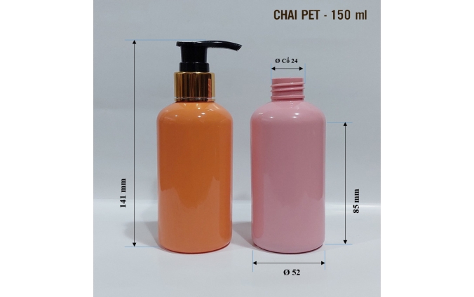 Chai lọ pet mỹ phẩm dung tích từ 30ml đến 1.000ml