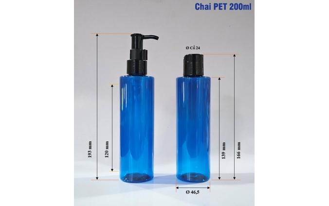 Chai lọ pet mỹ phẩm dung tích từ 30ml đến 1.000ml