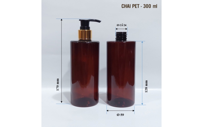 Chai lọ pet mỹ phẩm dung tích từ 30ml đến 1.000ml