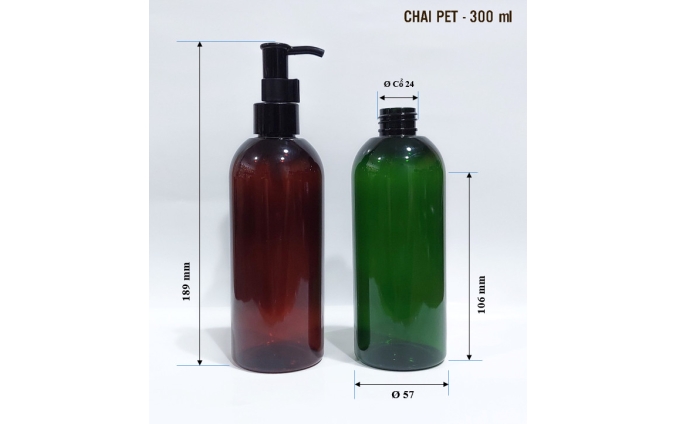 Chai lọ pet mỹ phẩm dung tích từ 30ml đến 1.000ml