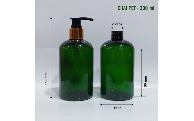 Chai lọ pet mỹ phẩm dung tích từ 30ml đến 1.000ml