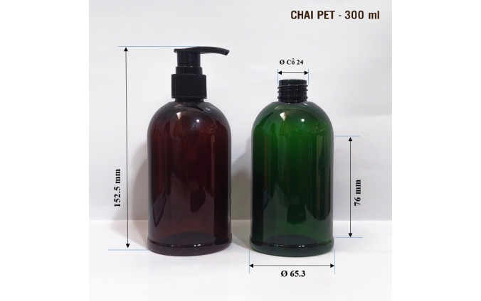 Chai lọ pet mỹ phẩm dung tích từ 30ml đến 1.000ml