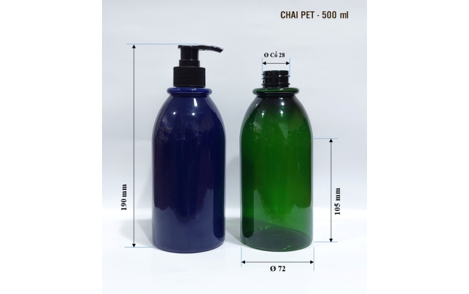 Chai lọ pet mỹ phẩm dung tích từ 30ml đến 1.000ml