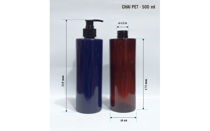 Chai lọ pet mỹ phẩm dung tích từ 30ml đến 1.000ml