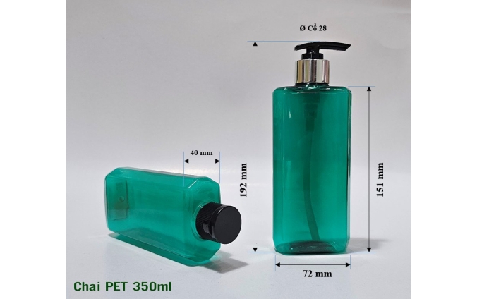 Chai lọ pet mỹ phẩm dung tích từ 30ml đến 1.000ml