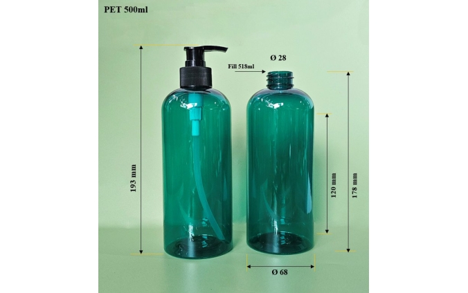 Chai lọ pet mỹ phẩm dung tích từ 30ml đến 1.000ml