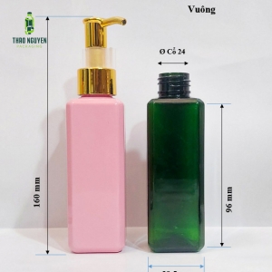 Chai pet 150ml vuông