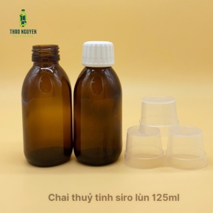 CHAI SIRO THỦY TINH 125ML