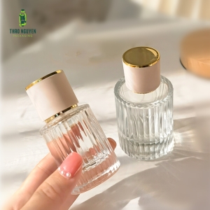 Chai Chiết Nước Hoa Tròn Nắp Vàng 30ml 50ml