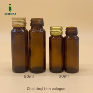 Chai Collagen 30ml, 50mlthủy tinh màu nâu