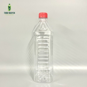 Chai nhựa đựng nước mắm 900ml có gân