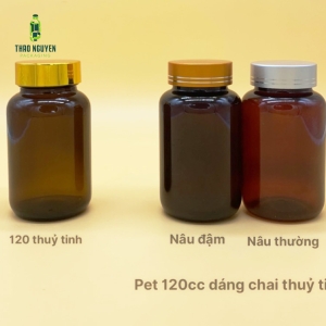Chai đựng thuốc viên 120cc - Pet