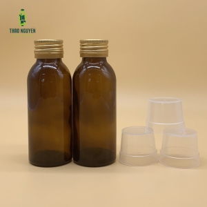 Chai đựng collagen 50ml, thủy tinh tinh nâu - hàng sẵn kho