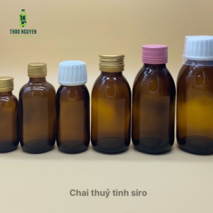 Chai thủy tinh siro