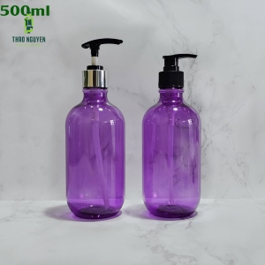 Chai nhựa 500ml vòi nhấn đựng sữa tắm, dầu gội