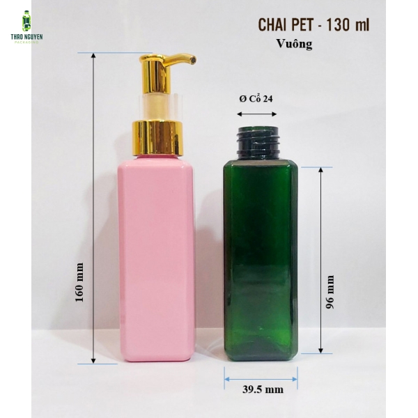 Chai pet 150ml vuông