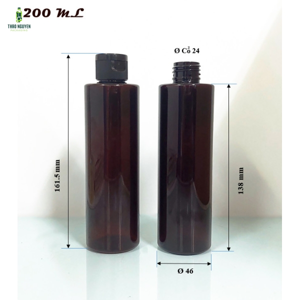 Chai nhựa mỹ phẩm 200ml  
