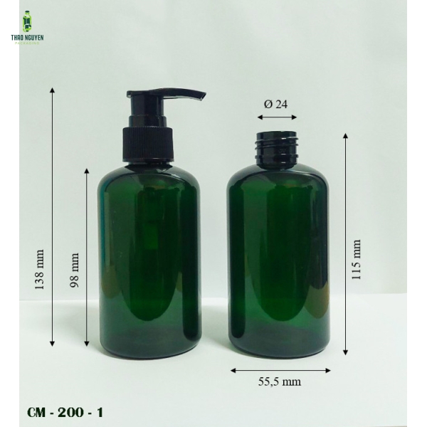 Chai nhựa pet 200ml đựng mỹ phẩm