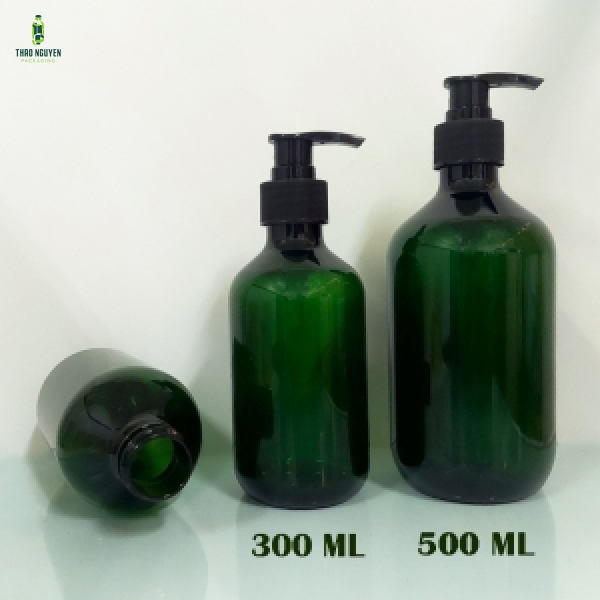 Chai 300ml, 500ml nhựa PET đựng dầu gội, dầu xả