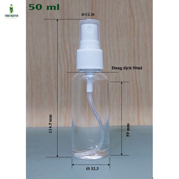 Chai nhựa chiết mỹ phẩm 50ml