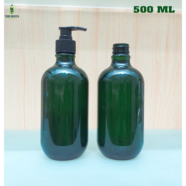 Chai 300ml, 500ml nhựa PET đựng dầu gội, dầu xả