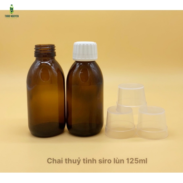 CHAI SIRO THỦY TINH 125ML