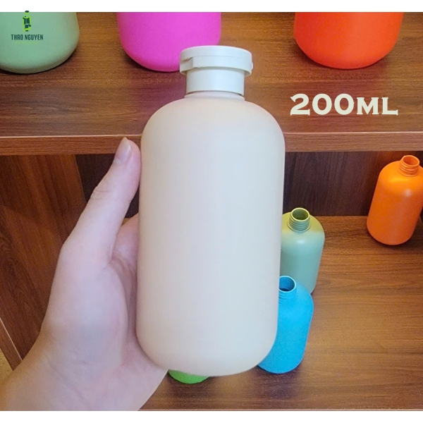 Chai nhựa 200ml đựng dầu gội, sữa tắm