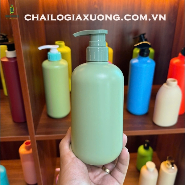 Chai nhựa 200ml đựng dầu gội, sữa tắm