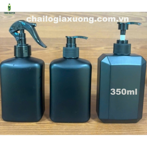 Chai nhựa 350ml đựng dầu gội sữa tắm nam