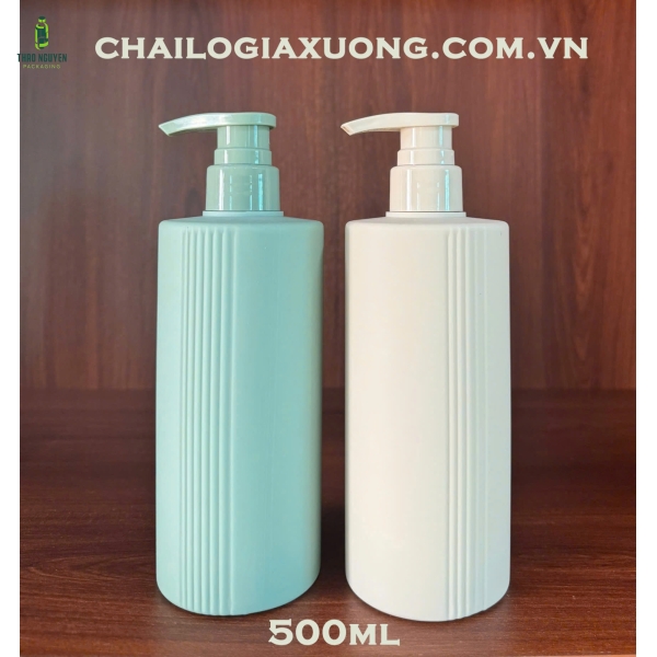 Chai nhựa 500ml đựng mỹ phẩm