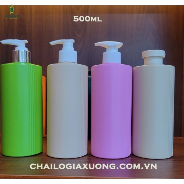 Chai nhựa 500ml đựng mỹ phẩm