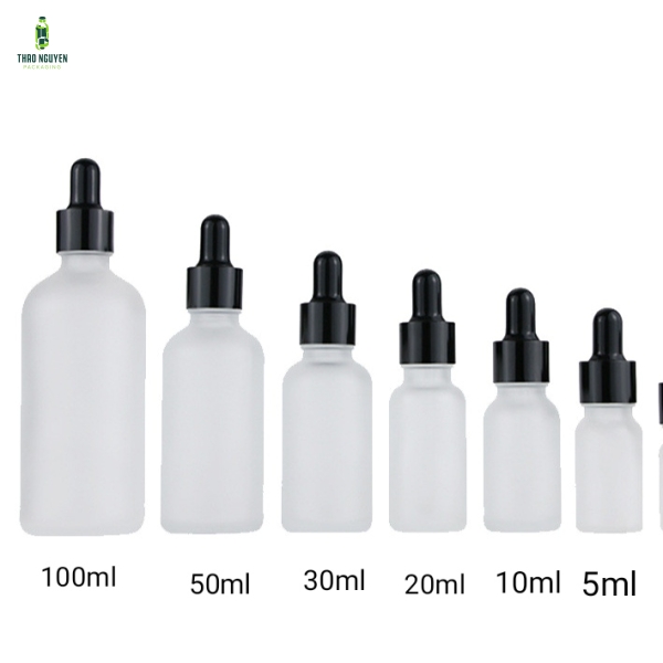 Chai tinh dầu mờ nhám 5-10-20-30-50-100ml