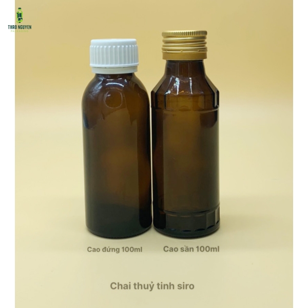 Chai Siro, Syrup 100ml - Thủy tinh