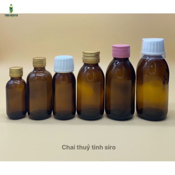 Chai thủy tinh siro