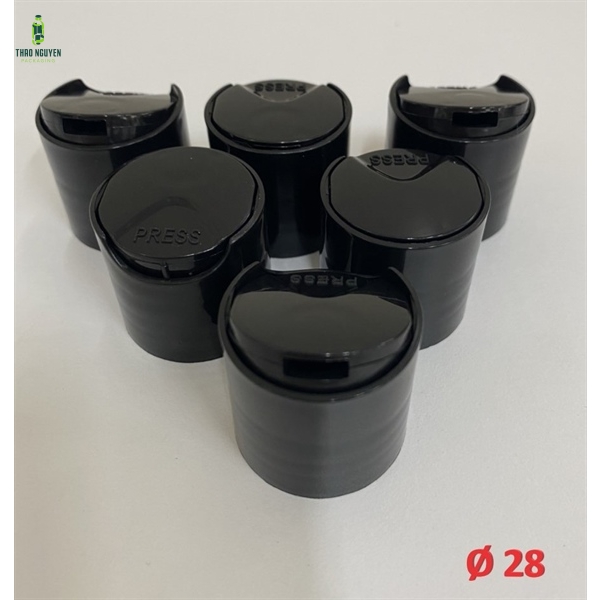 Nắp Press phi 28 sẵn kho màu trắng, đen